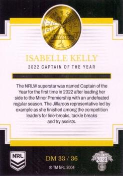 2023 NRL Traders Elite - 2022 Dally M Awards #DM33 Isabelle Kelly Back